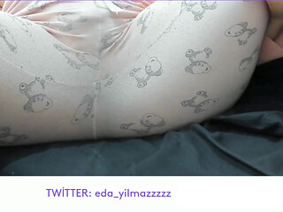Masturbation in Pajamas - Pussy Caressing in Pajamas
