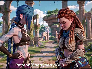 Jinx and aloy - lesbian