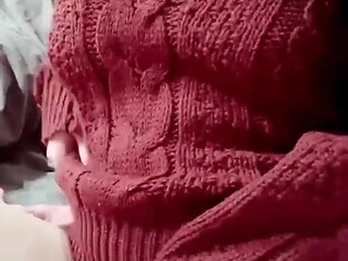Knit X Knee High X White Full Back Panties
