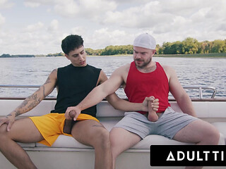 ADULT TIME - Straight Buddies Marcus McNeil & Angel Elias Turn Disappointing Boat Day Into Hard Fuck