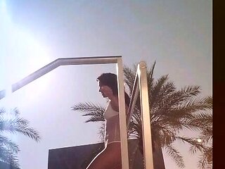 Big titted amateur teen Kira Queen screwed up in public