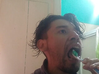 Getting ready after showering