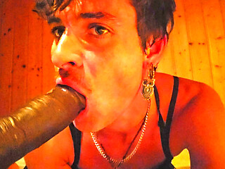 Blowjob on a dildo by Julie Geissler