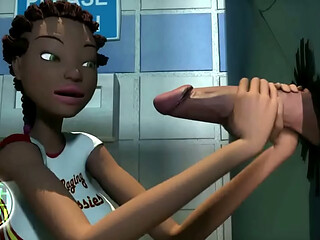 Glory hole on a black teen girl