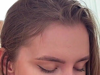 She Caught Me Jerking off and Helped Me Cum