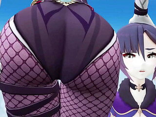 big compilation of big mona`s asses