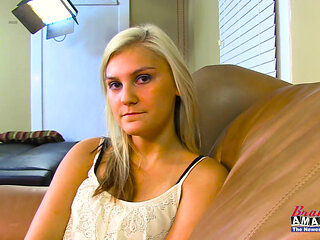 Kinky Blonde Coeds Bailey And Olyssia Enjoy Sucking Their Twats And A Dick!