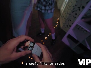 Rich man cheats on his wife with a busty Russian girl