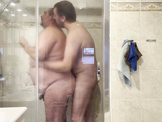 A Shower Is Better with Two Men
