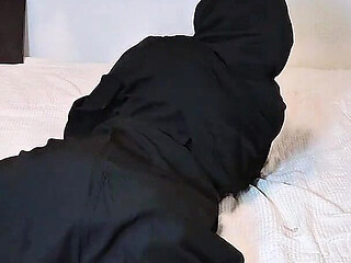 A Naughty Malaysian Hijabi Girl Doing Porn Showing off Her Ass in Abaya