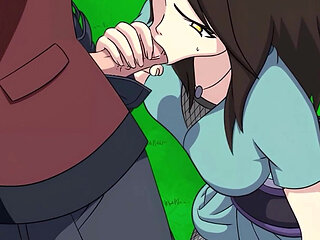 18yo Young Babe with a Perfect Big Ass Gets Her Tight Pussy Fucked Hard and Creampied in Shower - Naruto: Kunoichi Trainer