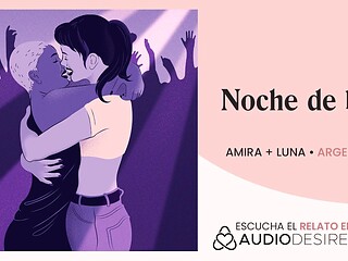 Encuentro en un bar lsbico acaba en sexo en el bao [relatos para tocarme]