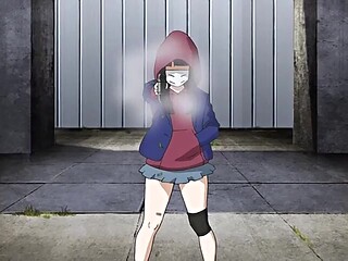 Burning Girl in the night beyond control