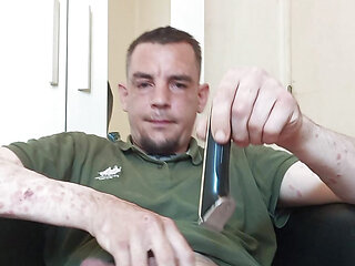 I shave and then stick a carrot in