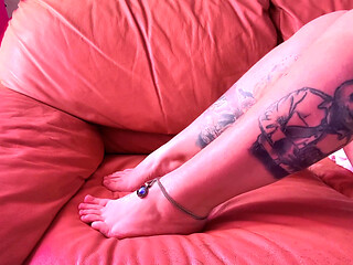Tease You with My Sexy Feet and Legs