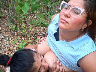 Big Boob Latina Gets Her Tits Sucked