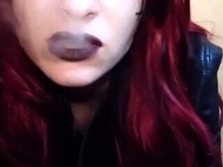 Goddess Marlena - Goth Smoking Milf