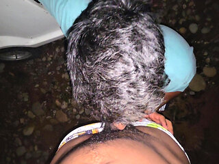 Gay Indian fucking outdoors with gay friend in his car