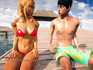 Playthrough, playing games, sexy lingerie fuck