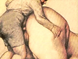 vintage erotic drawings
