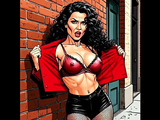 Casting for a 40-year-old Sexy Slut. Cartoon. MILF Black Stockings