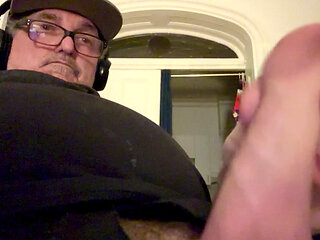 Father's penis being stroked for you again