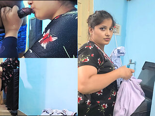 I fuck my big stepsister  she washing clothes