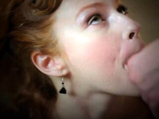 Hot and sexy amateur redhead babe