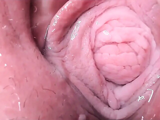 Hotty and messy GF gives a great blowjob