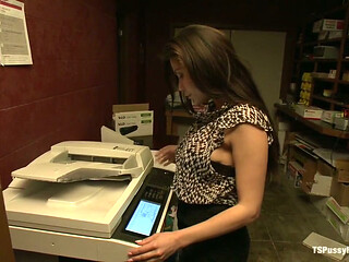 Busted Watching Porn at Work-boss Punishes Bad Employee Wher Own Cock