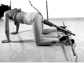 Subspace: Part 2/3 Sub Train - Neck Tie, Gag Ball, Anal Hook, Magic Wand Bondage On Her Knees