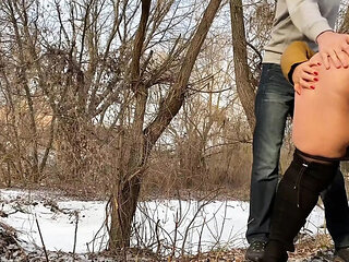 Hot Ukrainian Step Mom Pisses Outside With Me In Pantyhose - Public Doggystyle