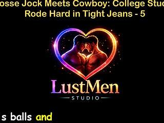 English Audio Gay Sex Story - Lacrosse Jock Meets Cowboy College Stud Gets Rode Hard in Tight Jeans - Part 5