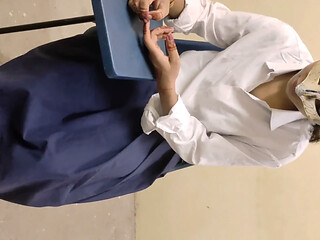 Desi Teacher Was Teaching Her Virgin Student to Hardcore Fuck in Class Room