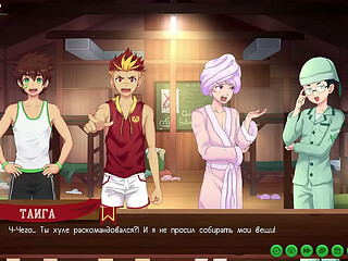 Game: Friends Camp path 2, part 6 - hiking with Taiga (russian voiceover)