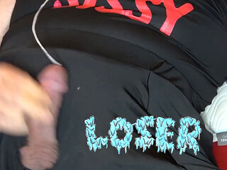 Sissy Bitch jerks off and cums while being humiliated