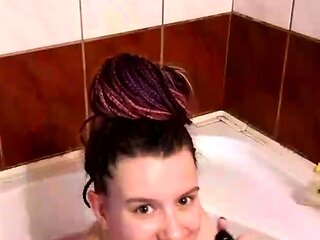 Curly Blonde Teen Records Solo Dildo Masturbation More at