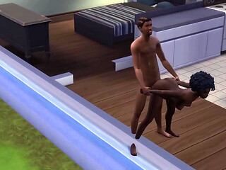 Sims 4 Testing out the mods and watching my Sims fuck in the pussy in different positions