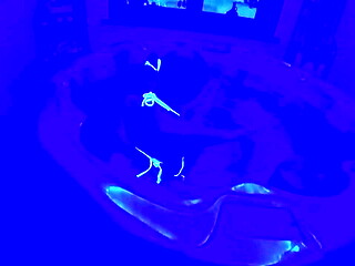 Ultraviolet pleasure in a bikini