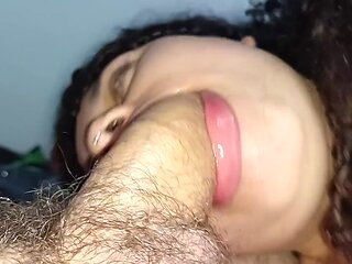 Making Her Happy With A Delicious Creampie On Her Beautiful And Big Thirsty Lips