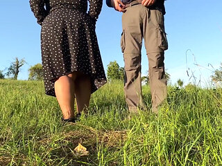 My Stepmom's Pussy Peeing Outdoors This Fall