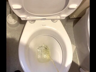 Pissing in bathroom
