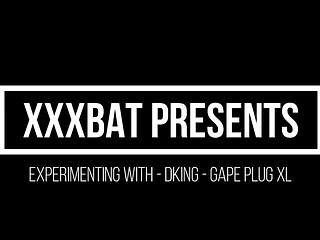 Mistress XXXBat dominates submissive DKing with anal toys
