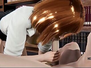 My Hero Academia: Ochaco plays with Bakugo's big dick