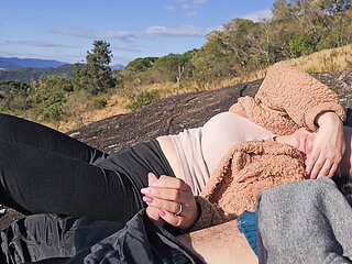 Husband Didn't Want to Accompany Wife to the Viewpoint, so I, the Tour Guide, Ate Her Hot Ass