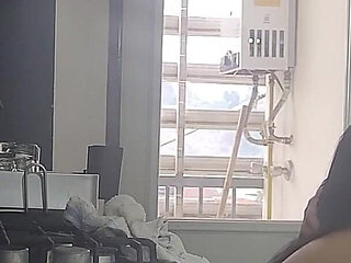 Busty and Big-ass Stepmother, Only Fans in Slow Motion, the Kitchen Again