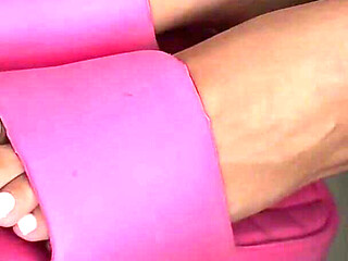Tanned Feet in Pink Flip-flops