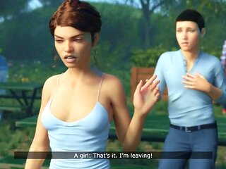 Big Ass Mom Sucks Stepsons Cock Under the Picnic Table  Gets Creampied Outdoors