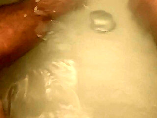 Solo Cruise Ship Cabin Bathroom Masturbation - Throbbing Penis & Slippery Bathtub Wanking