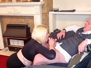 Naughty British Milf Skyler gives Smokey Vape Blowjob